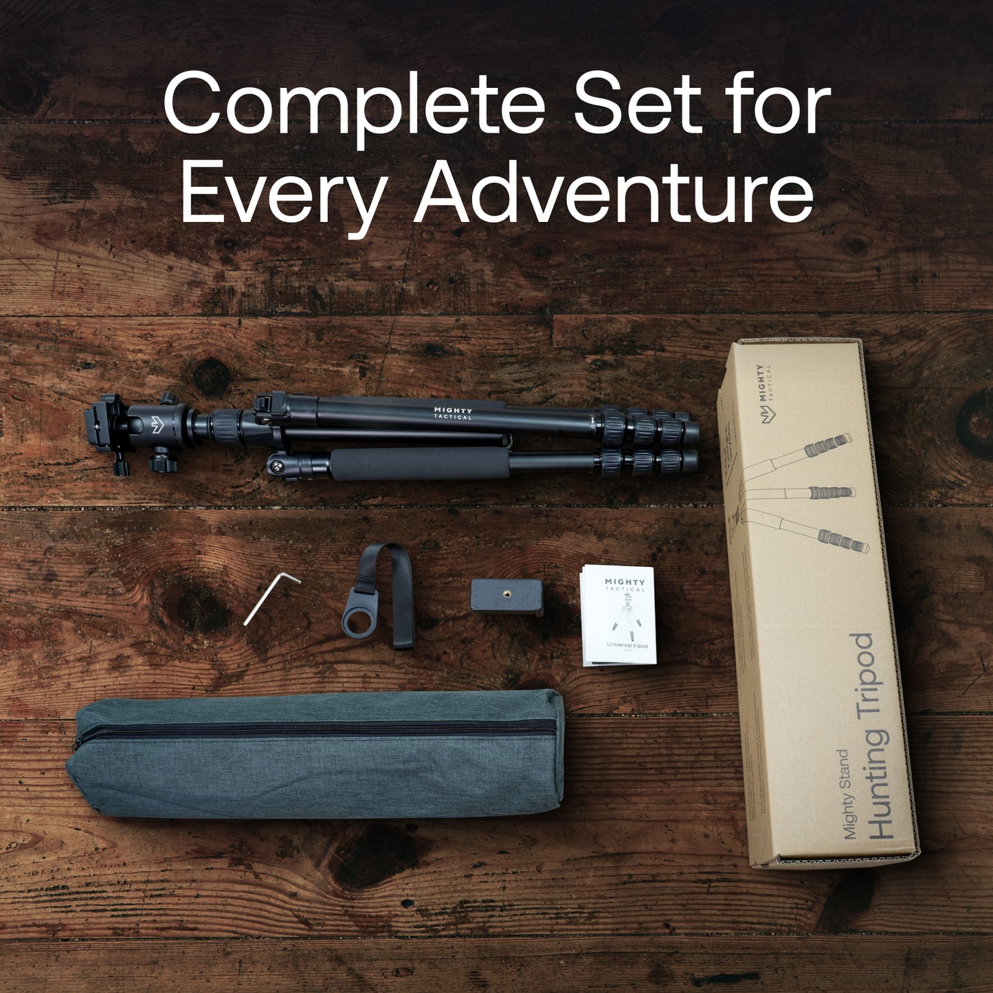 Hunting & Outdoor Tripod 303 – 155cm Max, 10KG Load Capacity w/ Carry Bag