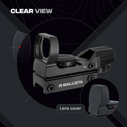 1x23x34mm Tactical Reflex Green Red Dot Sight Optic w/ 22mm Rail Mount