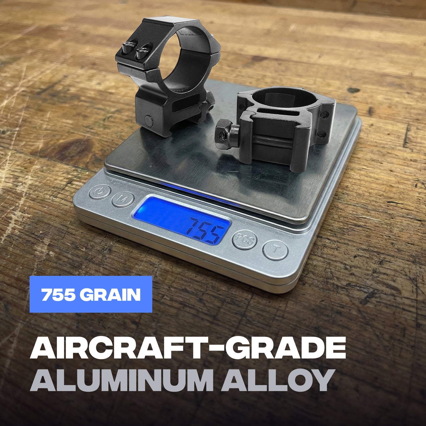 Low Mount Scope Ring 30 mm fits 20mm Picatinny Rail (2 pc)