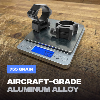 Low Mount Scope Ring 30 mm fits 20mm Picatinny Rail (2 pc)