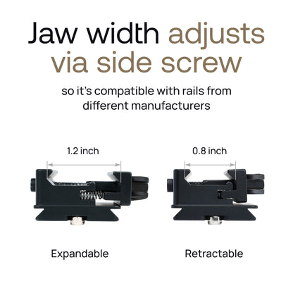 Picatinny Rail Adapter Arca-Swiss Mount for Tripod Head & Arca Clamp