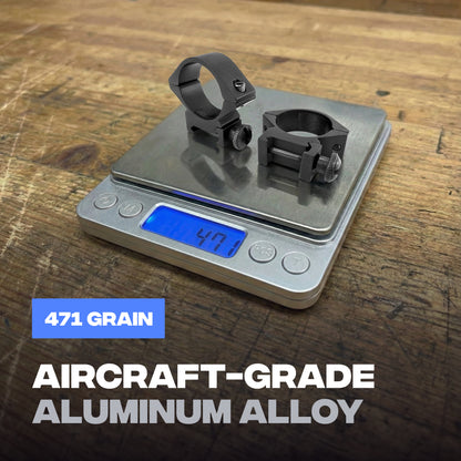 Low Mount Scope Ring 30 mm fits 20mm Picatinny Rail (2 pc)