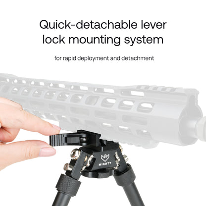 Hunting and Shooting Rifle Bipod with Standard Picatinny Mount Adapter