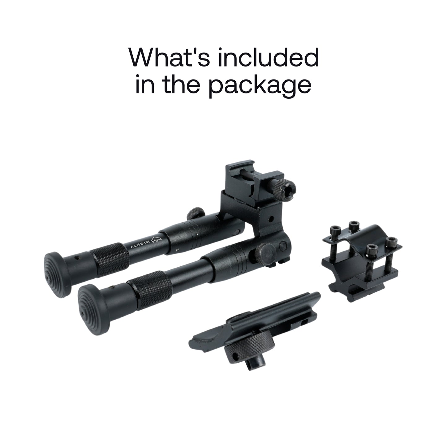 3 in 1 Tactical Rifle bipod with Rail Mount Adapter and Barrel Clamp