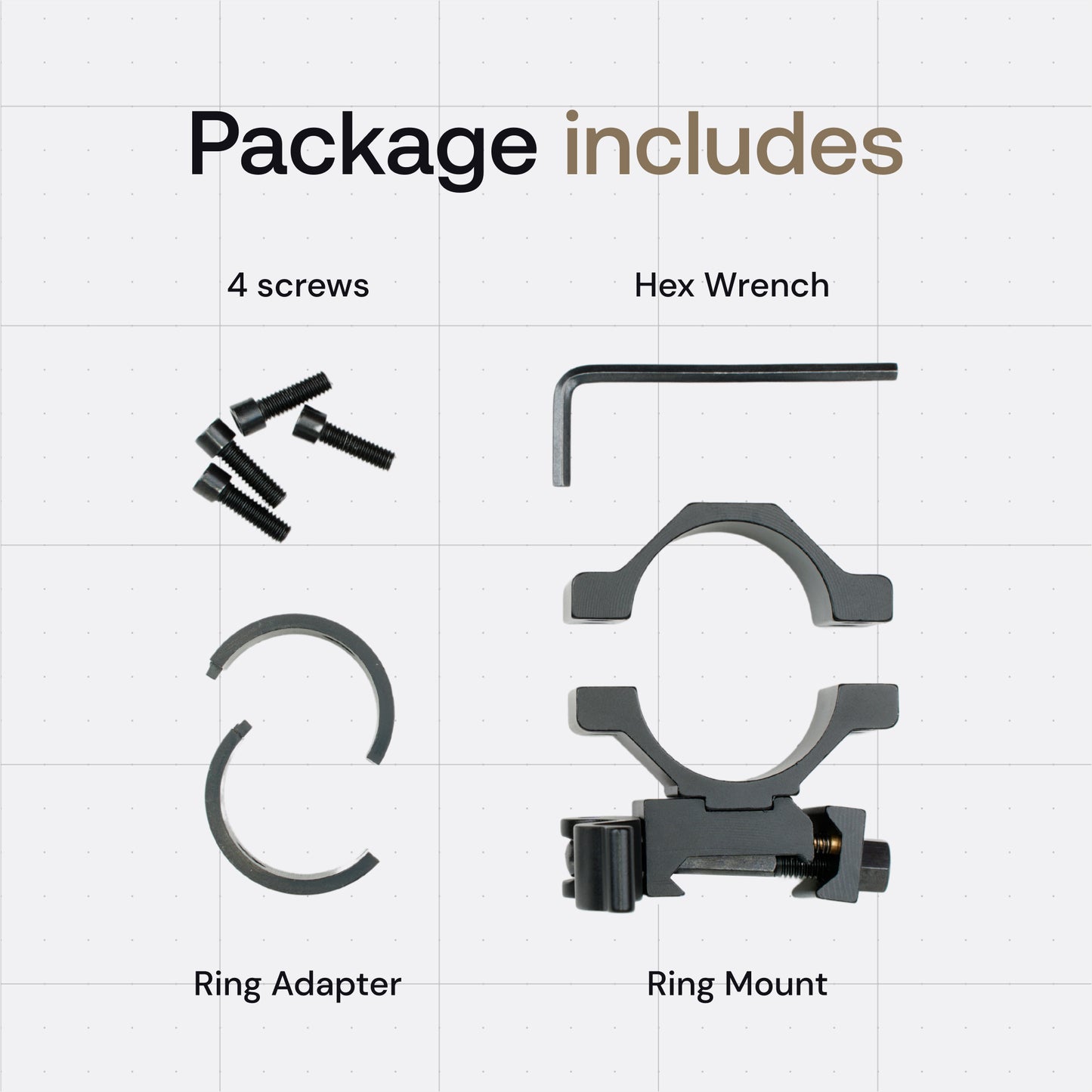 Quick Release Scope Ring Mount 25.4mm/30mm for 20mm Rail